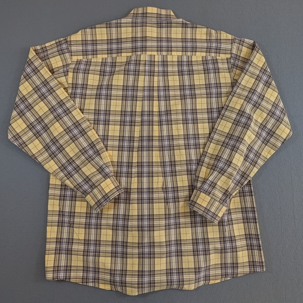 Cinch Mens Long Sleeve Button Up Shirt Size Large Plaid - Picture 3 of 7